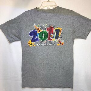 Vintage Disney 2011 gray SMALL Textured embossed numbers with beautiful detail